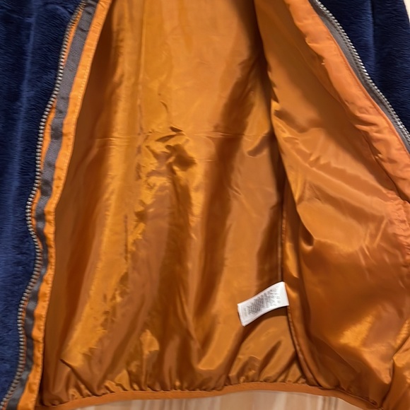 Tommy Bahama Fleece Zip Up Kids  Plush Fleece Hooded Jacket (Navy Large 10/12 - Picture 7 of 8